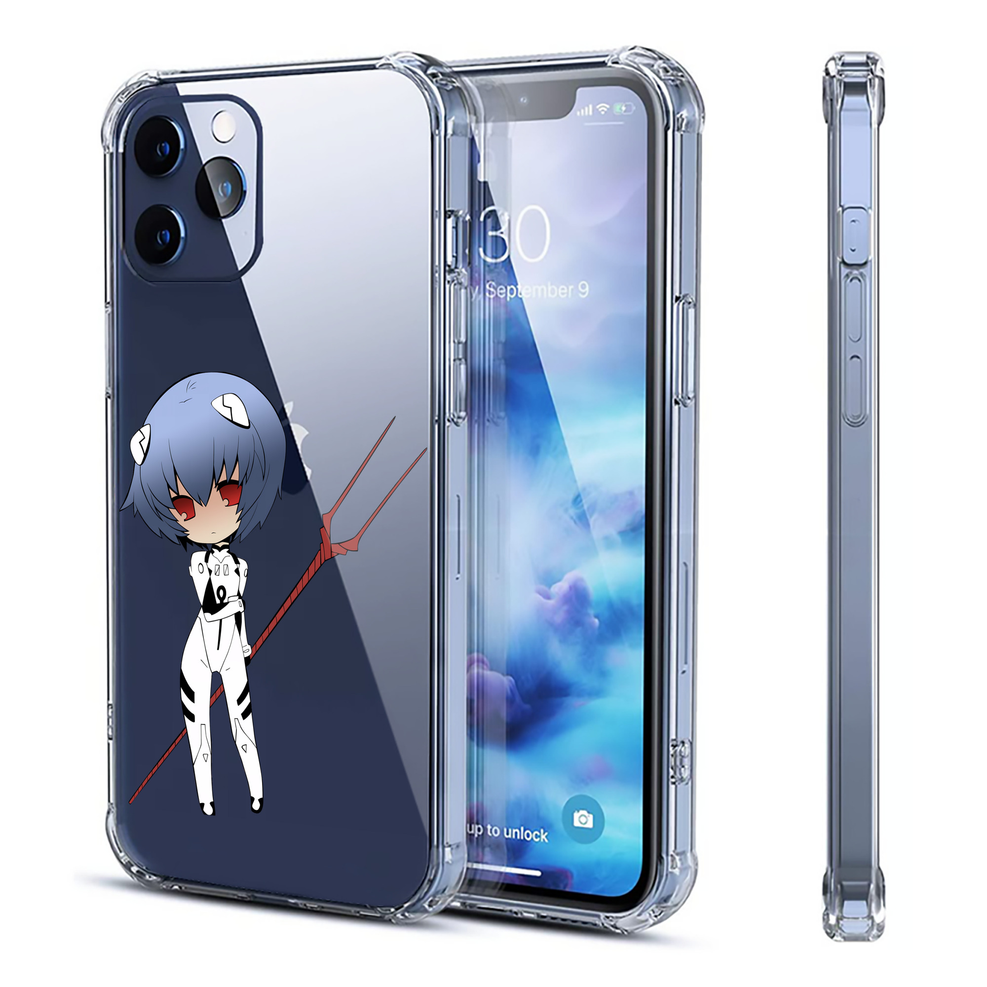 （画像用） EVA 新世紀エヴァンゲリオン 【iPhone 12シリーズ対応】透明スマホケース（クリアソフトケース）